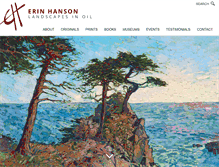 Tablet Screenshot of erinhanson.com